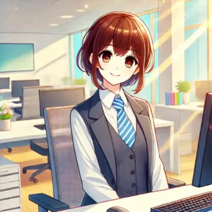 明るい配色でアニメ風のキャラクターを含む画像を作成しました。光や明るい配色を使用して、見た感じ、「きれいだな」「かわいい」と、心が豊かになるようなイメージ画像を生成しています。